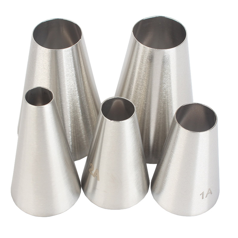 Kitchen And Baking Equipment - 5pcs/set Large Size Round Piping Nozzle