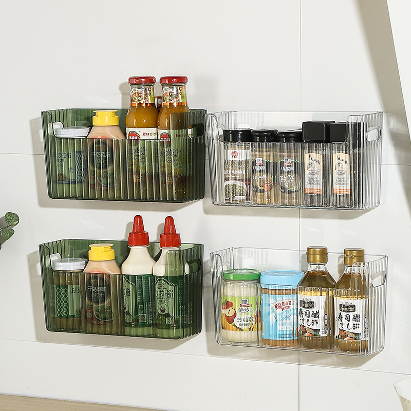 Kitchen Baking Tray Storage - Self-adhesive Refrigerator Storage Box Large Capacity