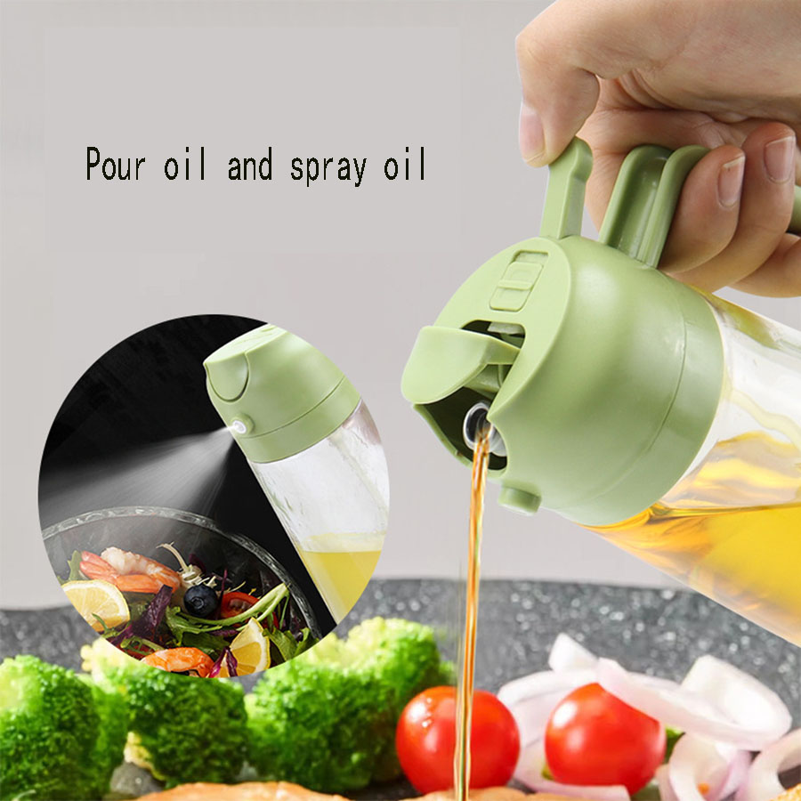 Kitchen Bank - 2in1 500ml Glass Oil Sprayer Oil