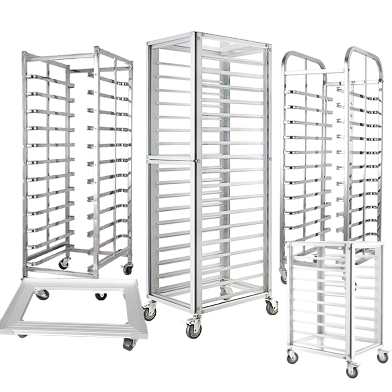 Kitchen Baking Trolley - Commercial Aluminium Baking Tray Trolley Multi-Tier