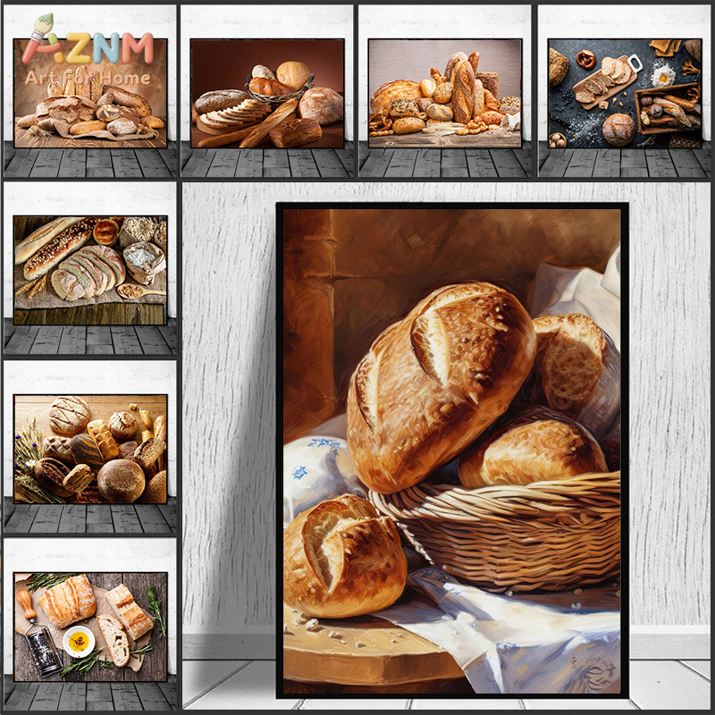 Kitchen And Baking Life - AZNM Realistic Fresh Baked Bread Still