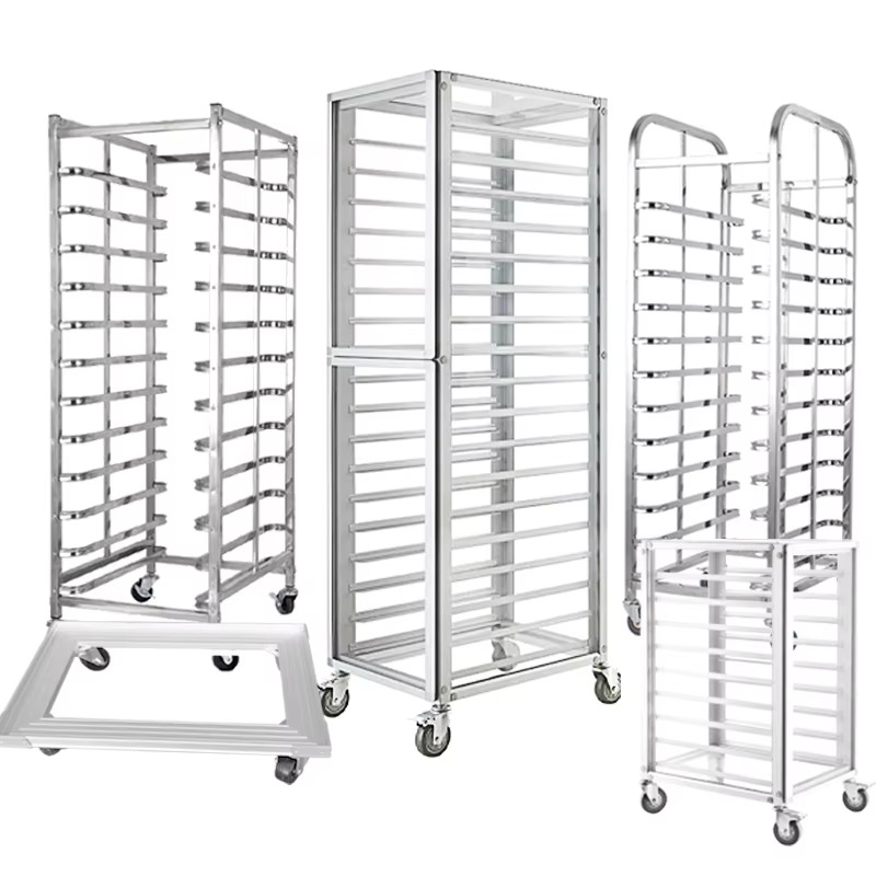 Kitchen Baking Trolley - Hot-Selling Commercial Aluminum Baking Pan Trolley