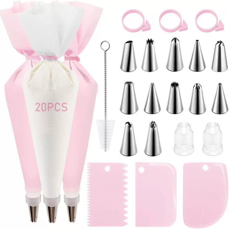 Kitchen And Baking Equipment - Piping Bags and Tips Set Cake