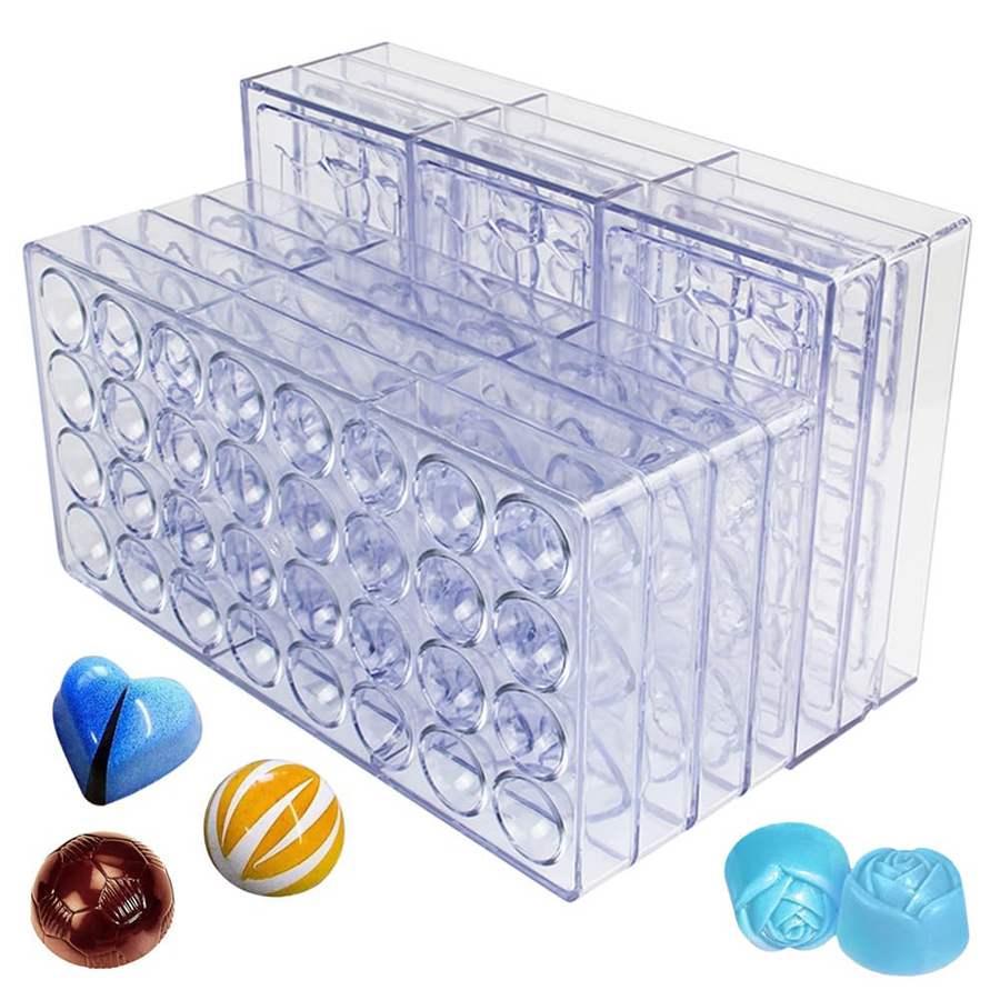 Kitchen Tools In Baking - 24 Styles Available Plastic Chocolate Mold