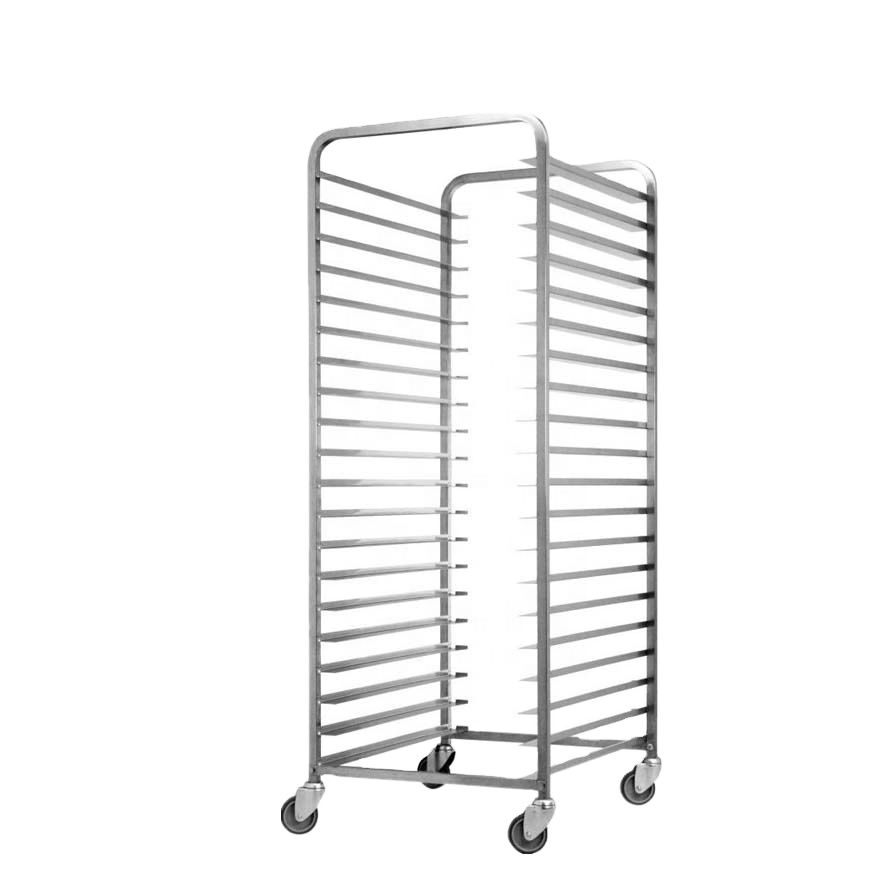 Kitchen Baking Trolley - Bakery Stainless Steel Cooling Rack Trolley