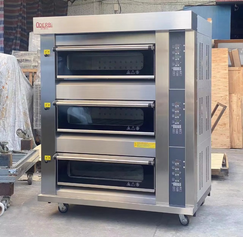 Commercial Kitchen Baking Oven - Customized Commercial 3 Deck 6 Trays