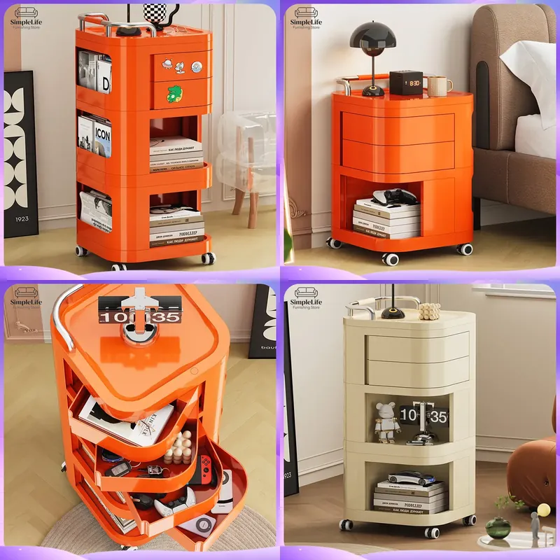 Kitchen Baking Trolley - Kitchen Cart with Wheels Rolling Storage