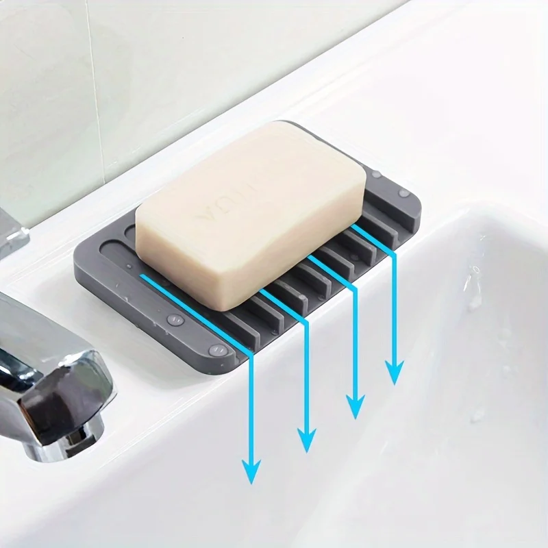 Kitchen Baking Tray Storage - New 1PC Silicone Draining Soap Box