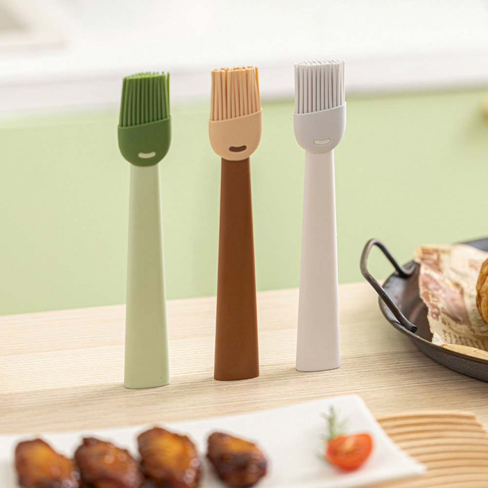 Pastry Brush Silicone - 3Pcs High-Durability Silicone Basting Brush for
