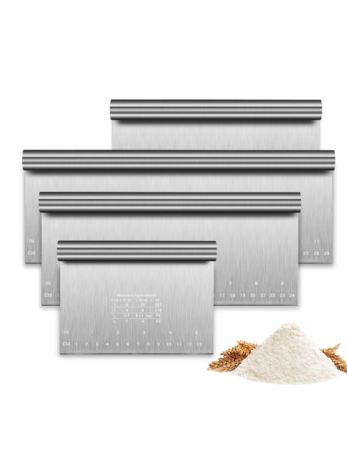 Kitchen And Baking Equipment - Dough Pastry Bench Cutter Scraper, Stainless