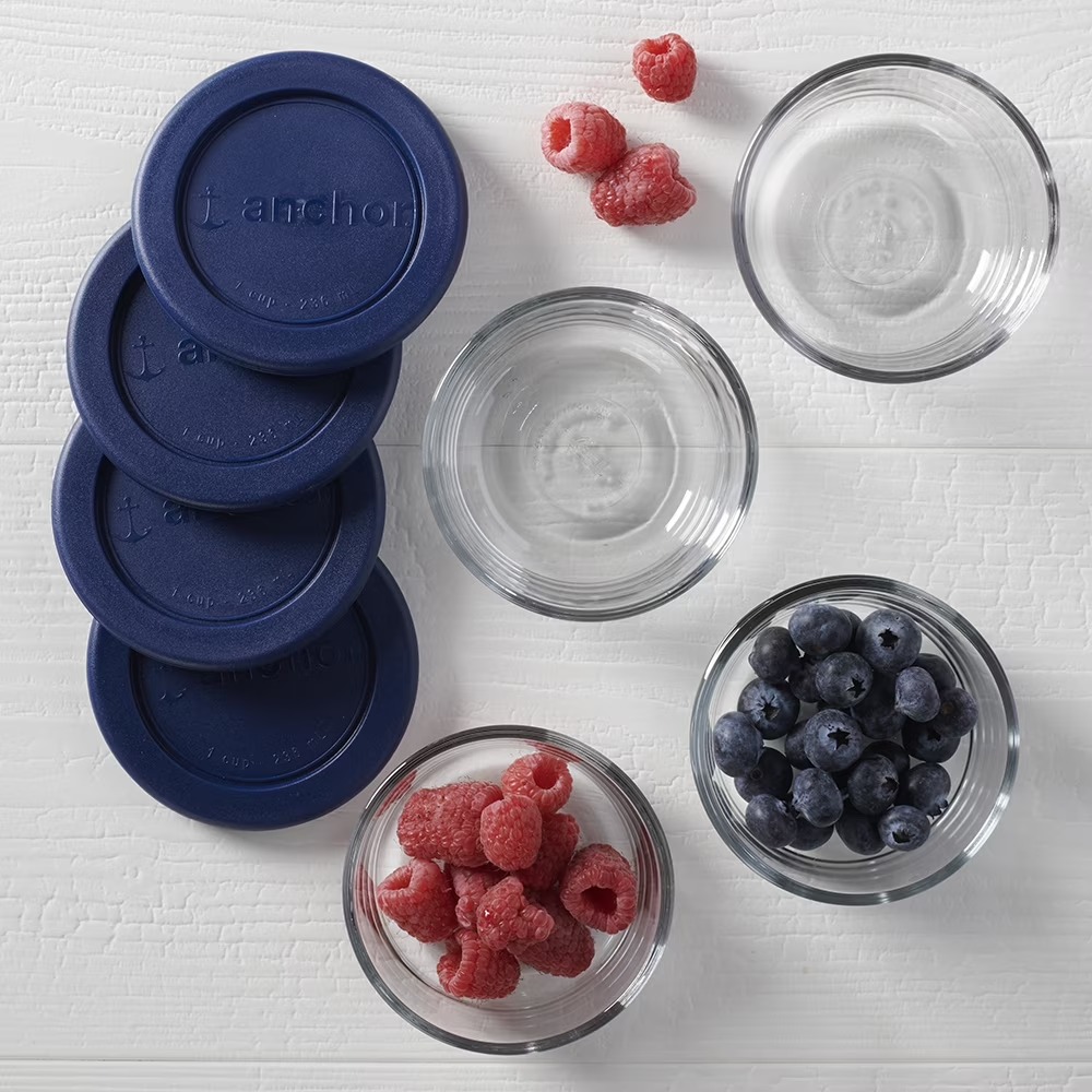 Round Glass Food Storage Conta - Kitchen Glass Baking Set recension och pris