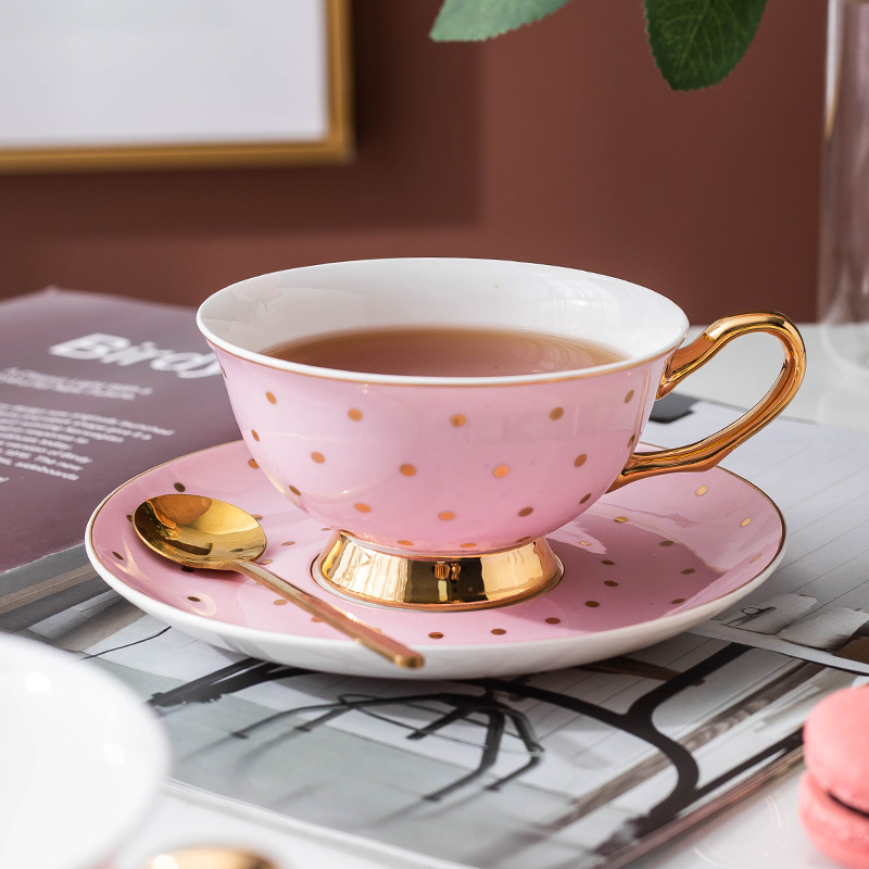 Ceramic Pink Coffee Mugs with  - Kitchen Baking Utensil Set recension och pris