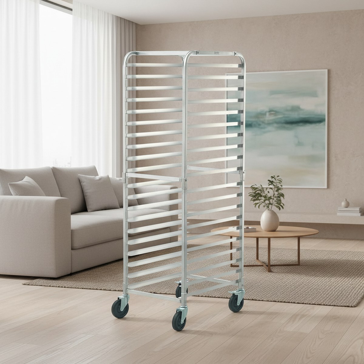 Commercial Bakery Rack 20 Tier - Kitchen Baking Trolley recension och pris