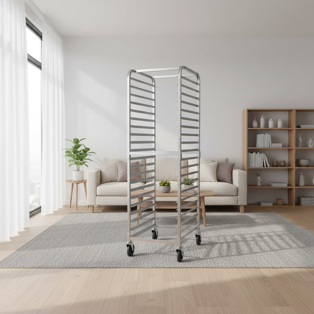 Commercial Bakery Rack 20 Tier - Kitchen Baking Trolley recension och pris