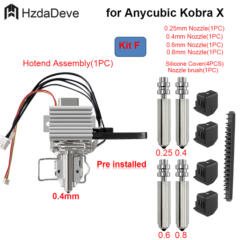 for Anycubic Kobra X Hotend He - Pastry Brush Silicone recension och pris