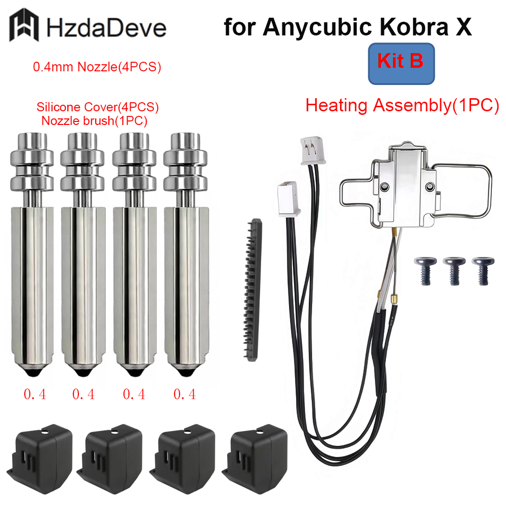 for Anycubic Kobra X Hotend He - Pastry Brush Silicone recension och pris