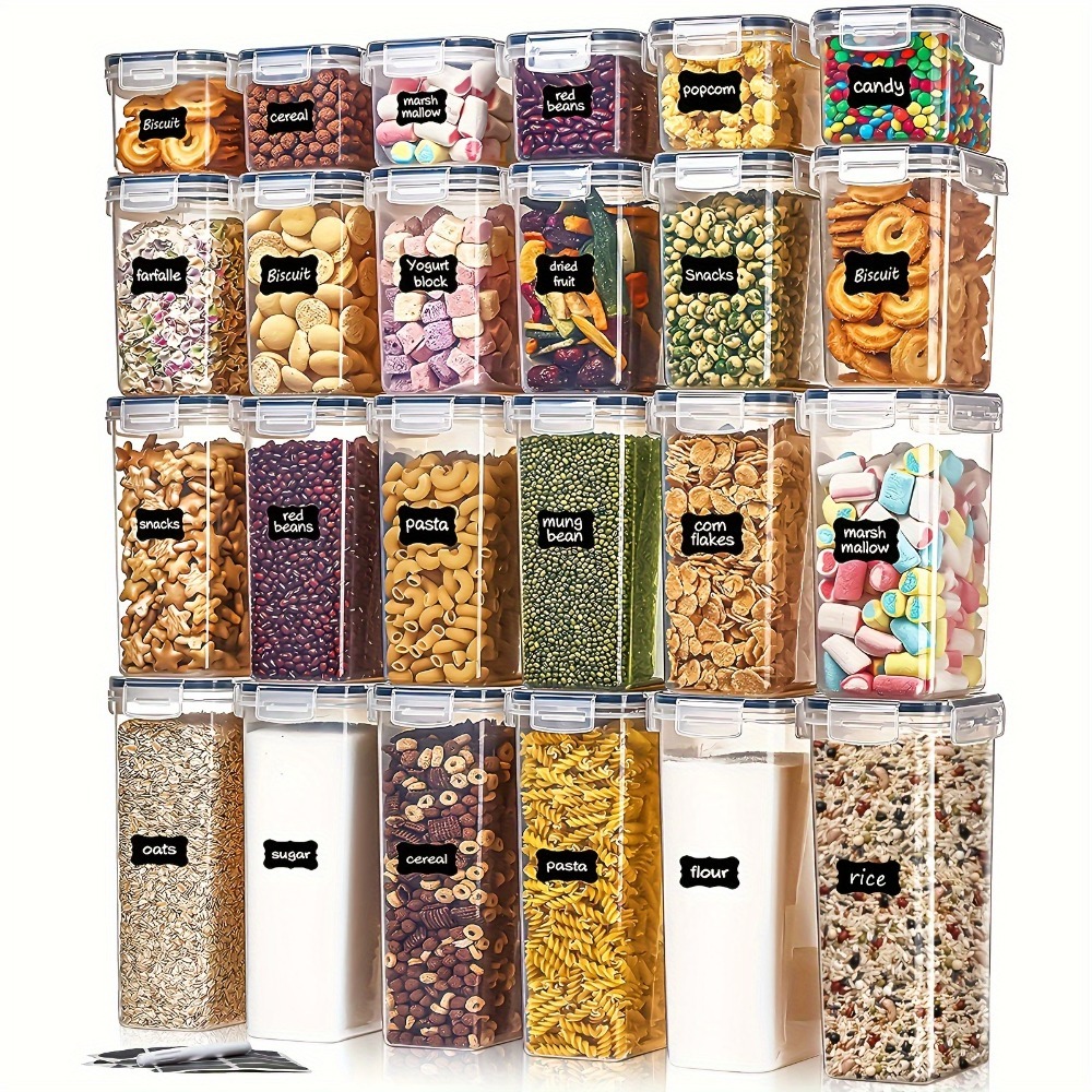 24Pcs Food Storage Containers  - Kitchen Baking Tray Storage recension och pris