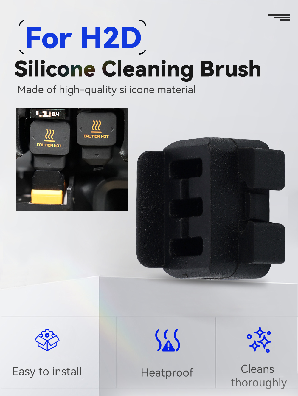 New Nozzle wiper For Bambu Lab - Pastry Brush Silicone recension och pris