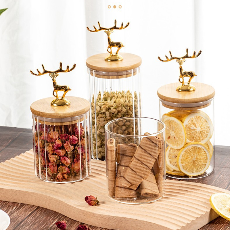 Nordic Golden Elk Storage Jar  - Kitchen Bank recension och pris