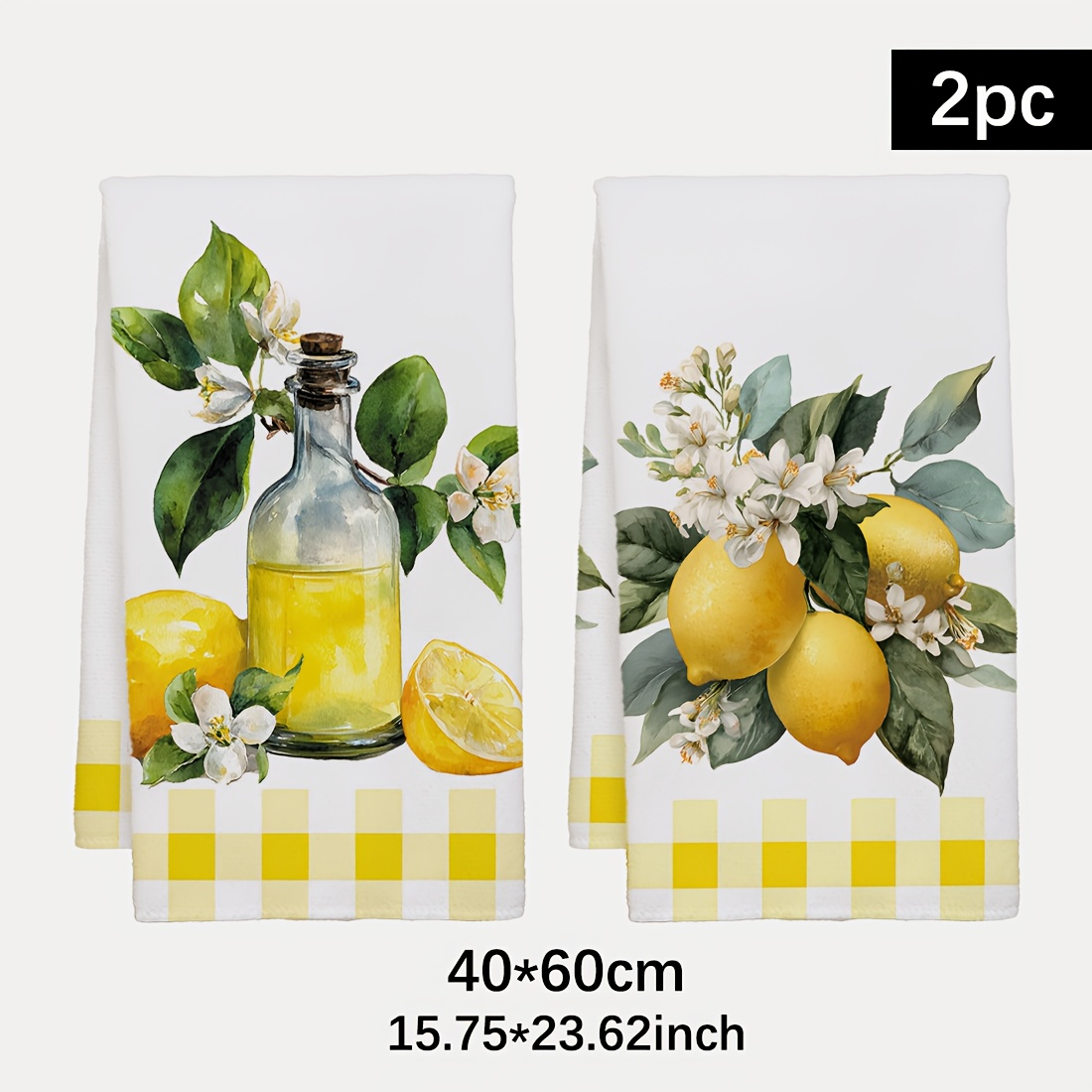 2Pcs, Lemon Floral Pattern Kit - Kitchen And Baking Life recension och pris
