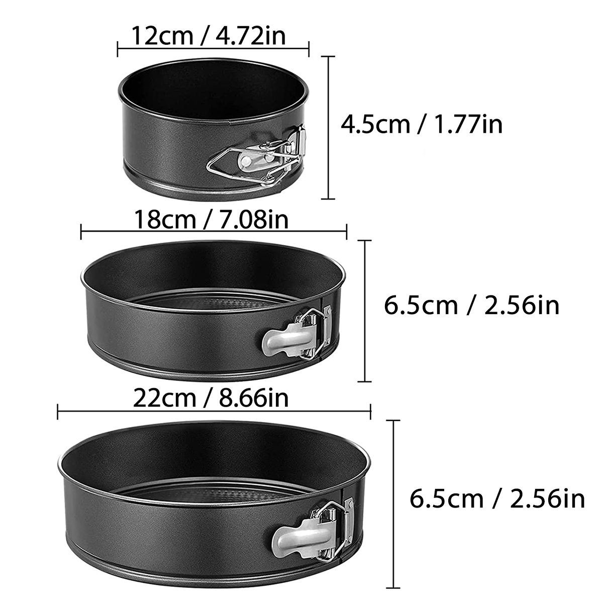1PC, 3PCS Cake Pan Set, Round  - Kitchen And Baking Equipment recension och pris