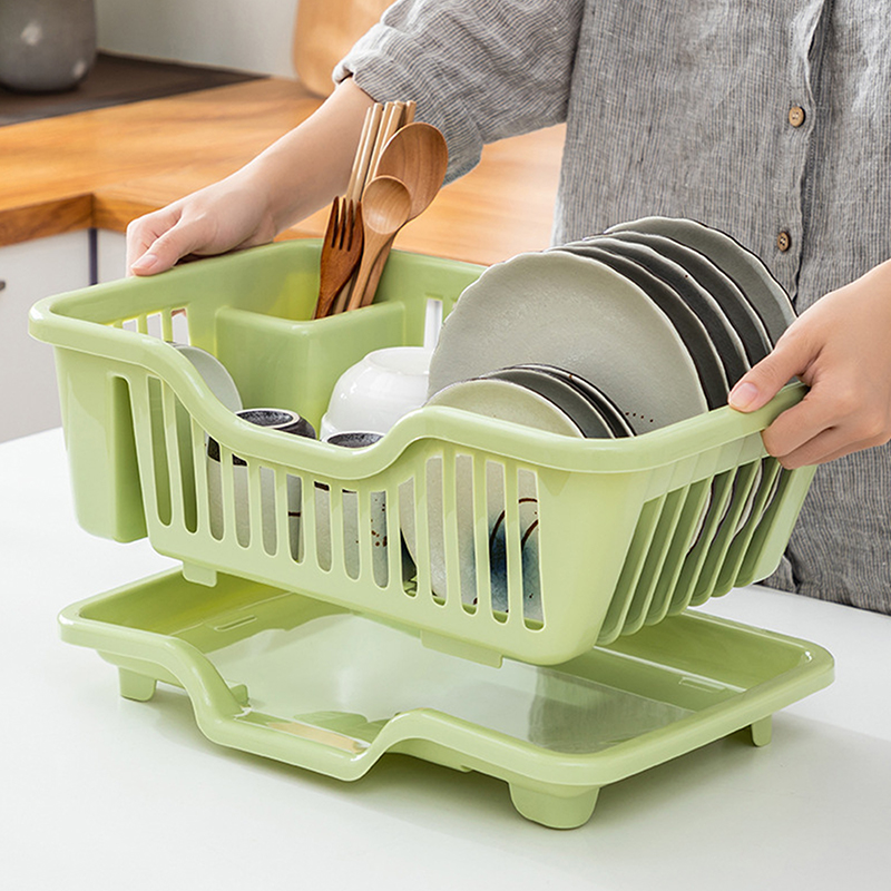 Plastic Bowl Rack Water Filter - Kitchen Baking Tray Storage recension och pris