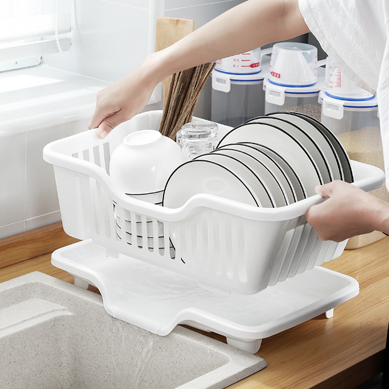 Plastic Bowl Rack Water Filter - Kitchen Baking Tray Storage recension och pris