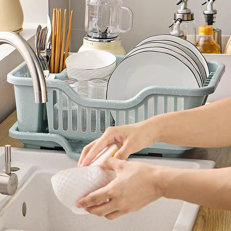 Plastic Bowl Rack Water Filter - Kitchen Baking Tray Storage recension och pris