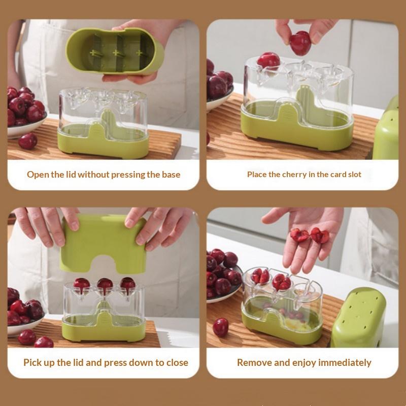 Multi Slot Cherry & Olive Pitt - Kitchen Tools In Baking recension och pris