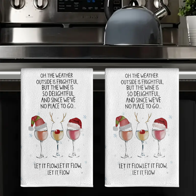 2Pcs, Christmas Wine Glass Cre - Kitchen Glass Baking Set recension och pris