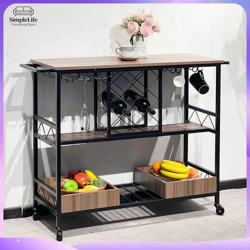Multifunctional Kitchen Cart w - Kitchen Baking Trolley recension och pris