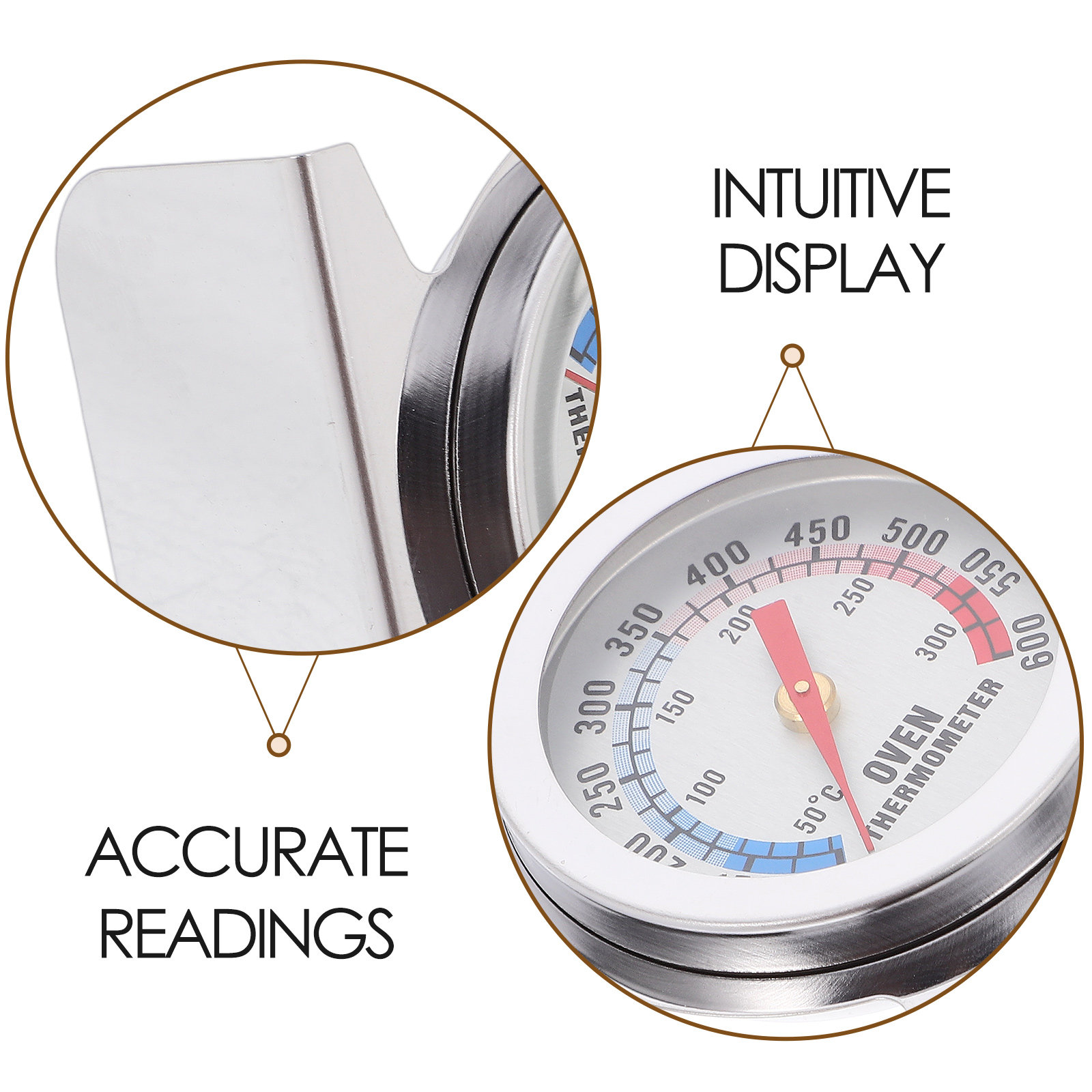 Stainless Steel Oven Thermomet - Kitchen Tools In Baking recension och pris