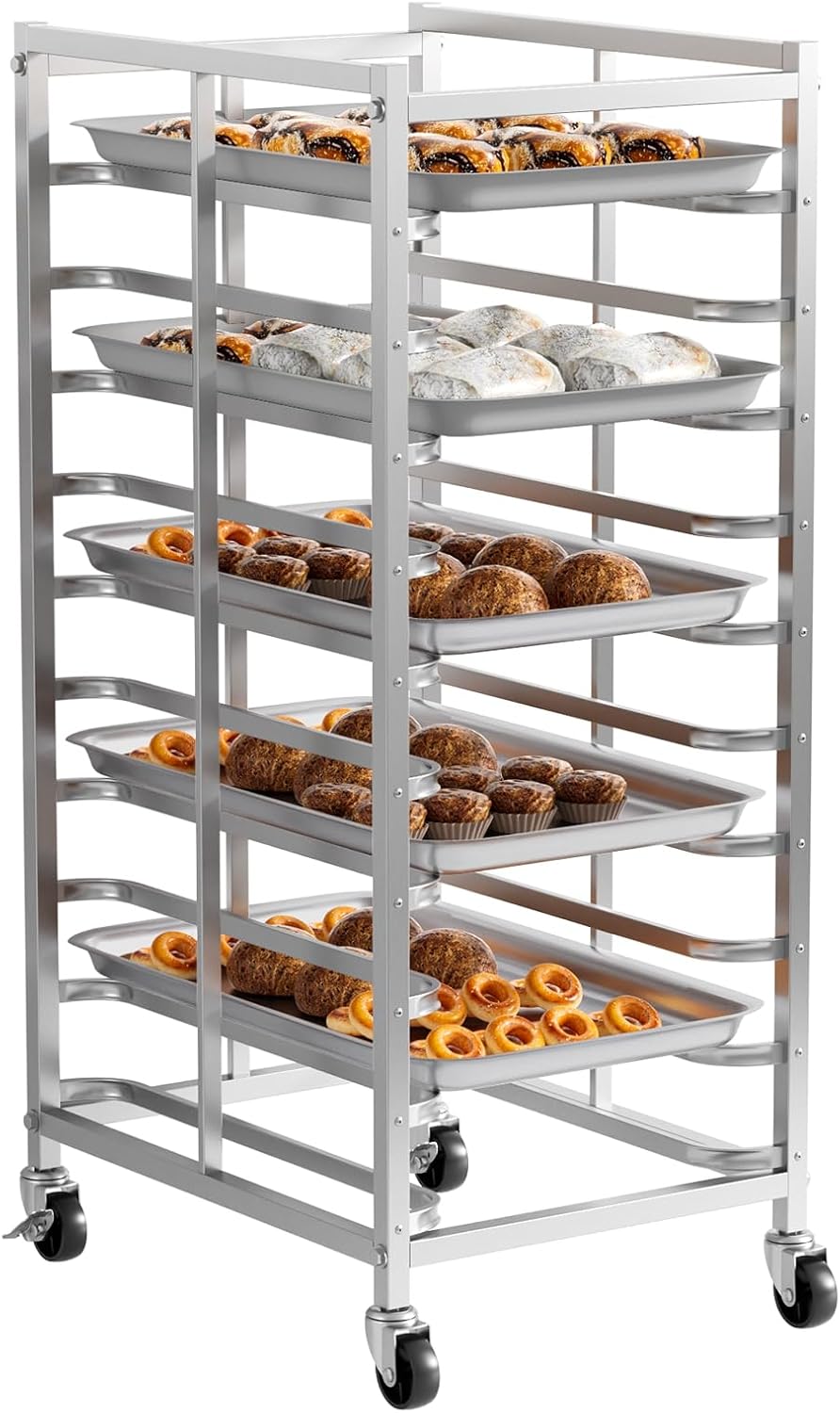 Commercial Stainless Steel Bak - Kitchen Baking Trolley recension och pris