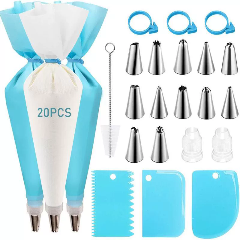 Piping Bags and Tips Set Cake  - Kitchen And Baking Equipment recension och pris