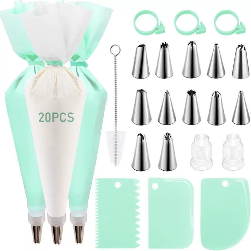 Piping Bags and Tips Set Cake  - Kitchen And Baking Equipment recension och pris