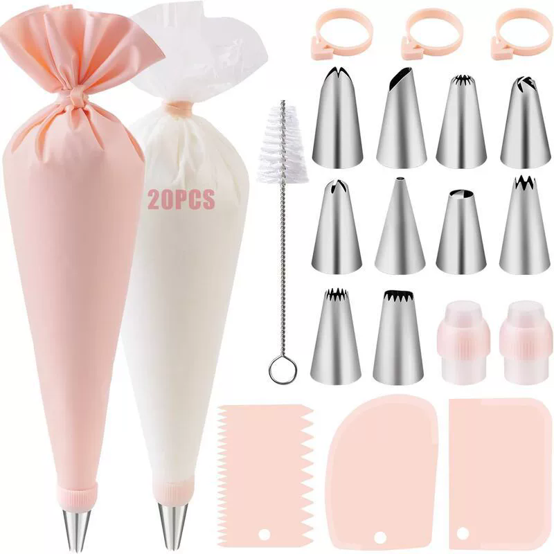 Piping Bags and Tips Set Cake  - Kitchen And Baking Equipment recension och pris