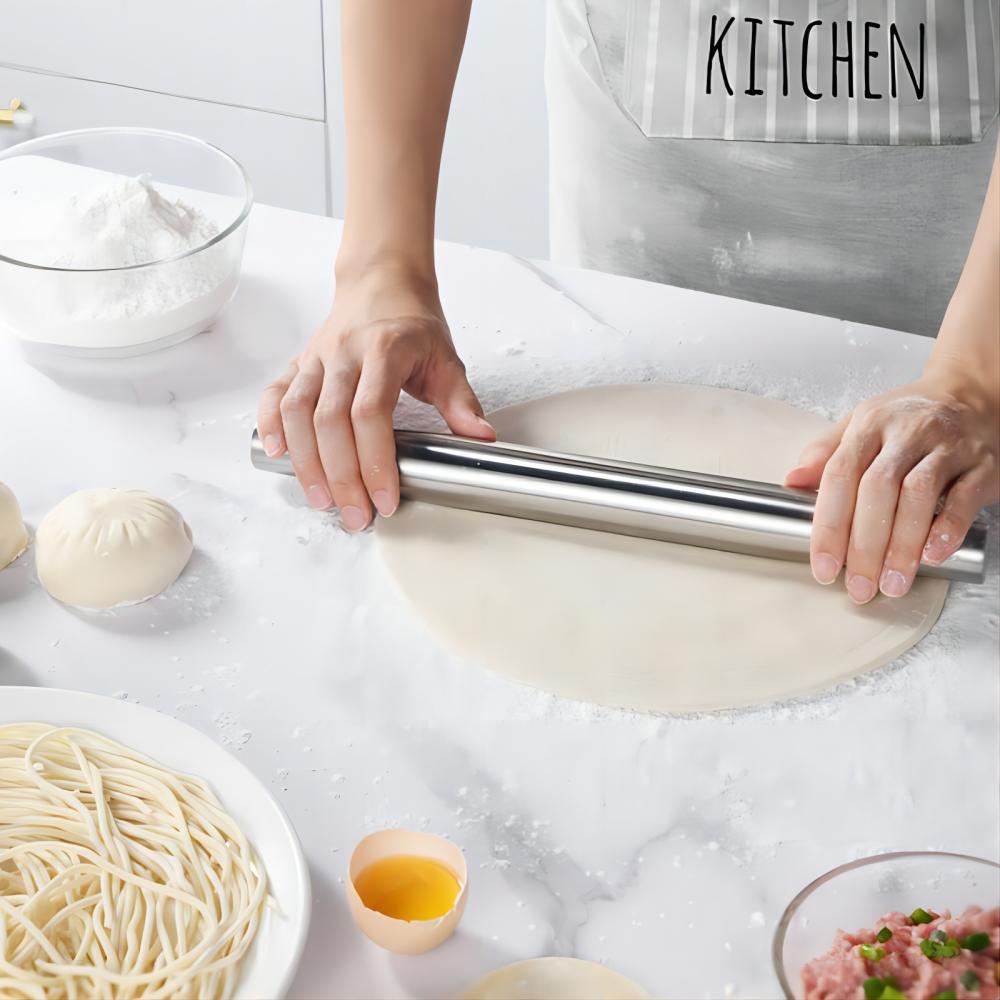 Stainless Steel Rolling Pin Ba - Bread Baking Kitchen Utensils recension och pris