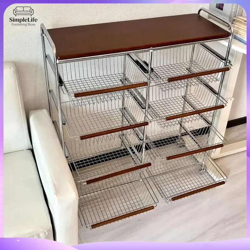 Retro Kitchen Cart with Wheels - Kitchen Baking Trolley recension och pris