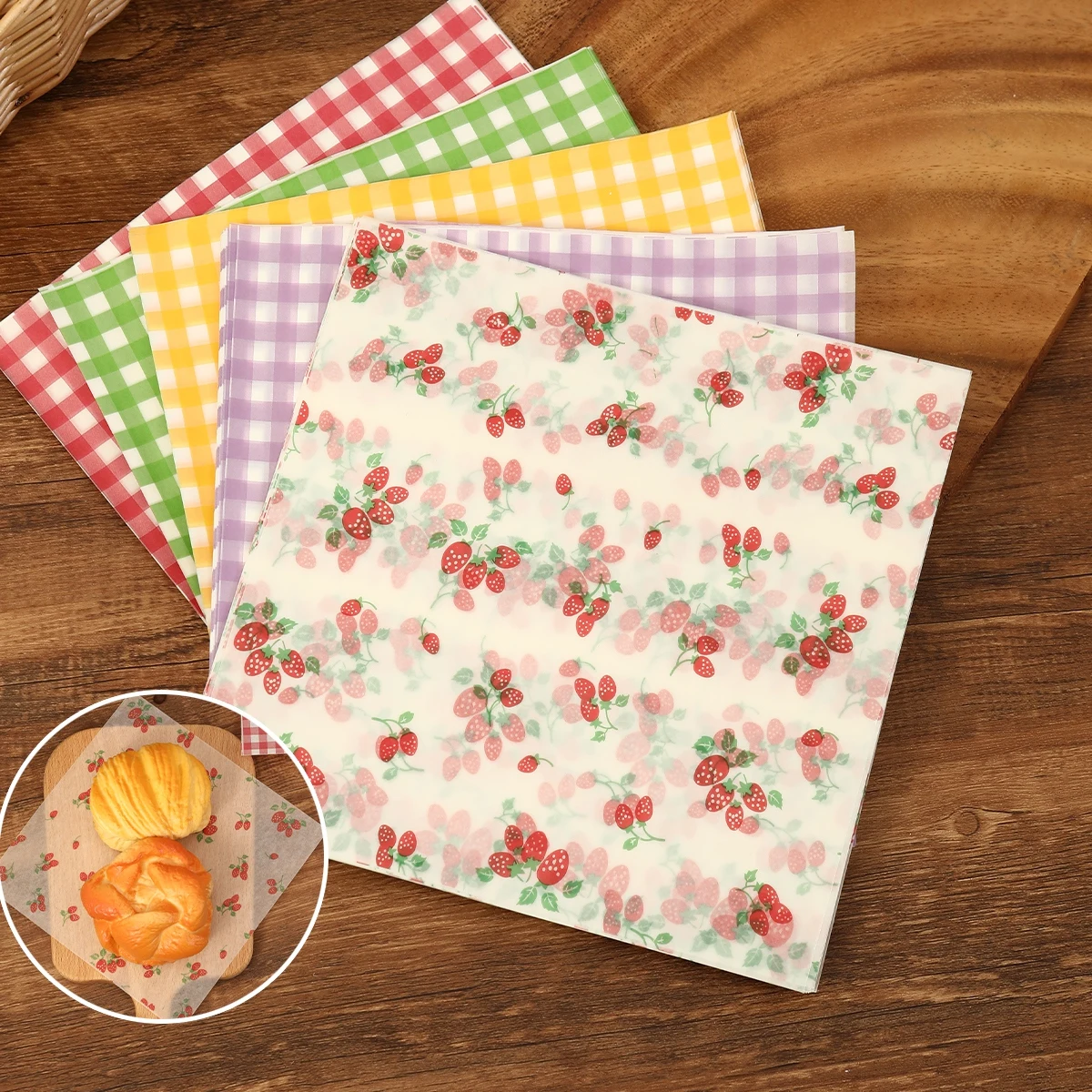 50Pcs Oilproof Wrapping Paper  - Kitchen Baking Gifts recension och pris