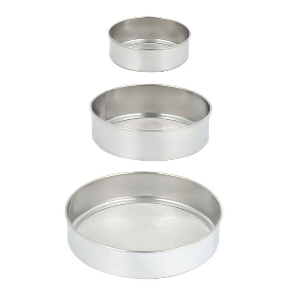 3Pcs Stainless Steel Flour Sif - Kitchen Baking Utensil Set recension och pris