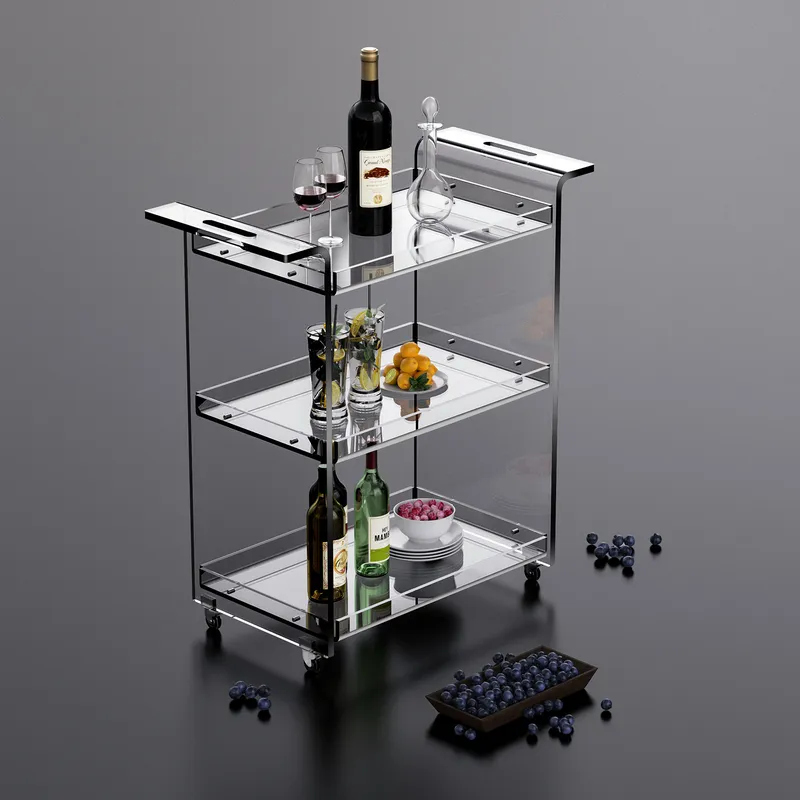 Modern 3-Tier Kitchen Cart wit - Kitchen Baking Trolley recension och pris