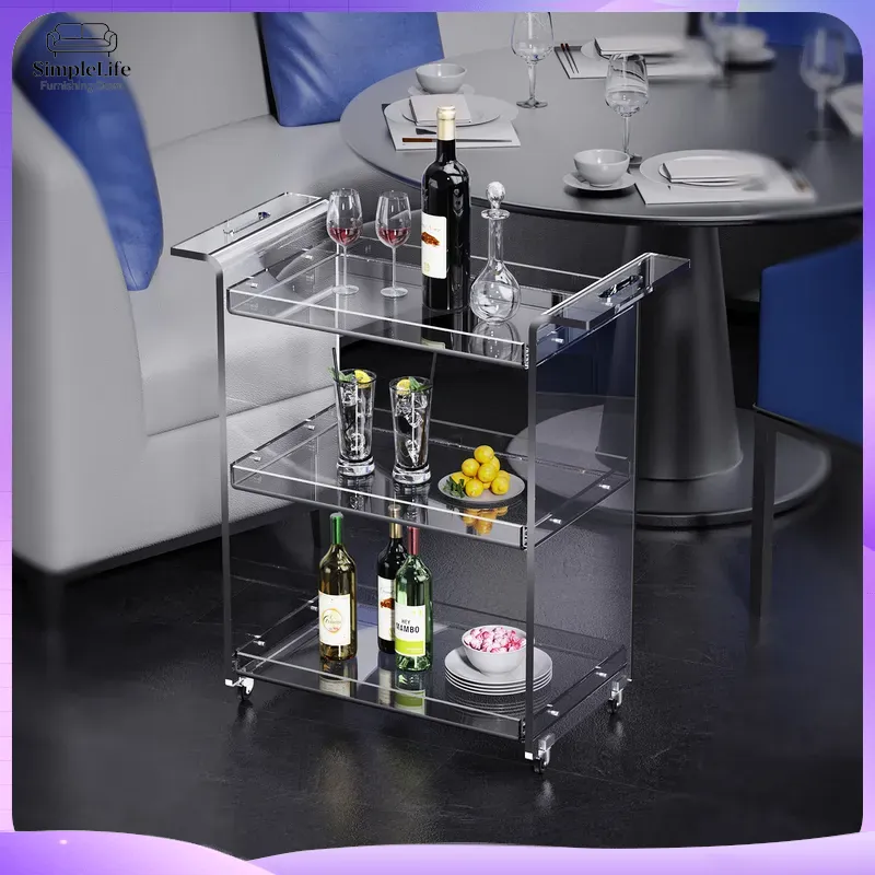 Modern 3-Tier Kitchen Cart wit - Kitchen Baking Trolley recension och pris