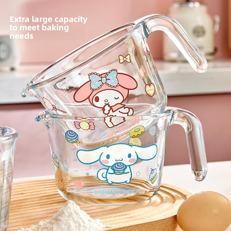 Cute Cartoon Measuring Cup Kaw - Kitchen Glass Baking Set recension och pris