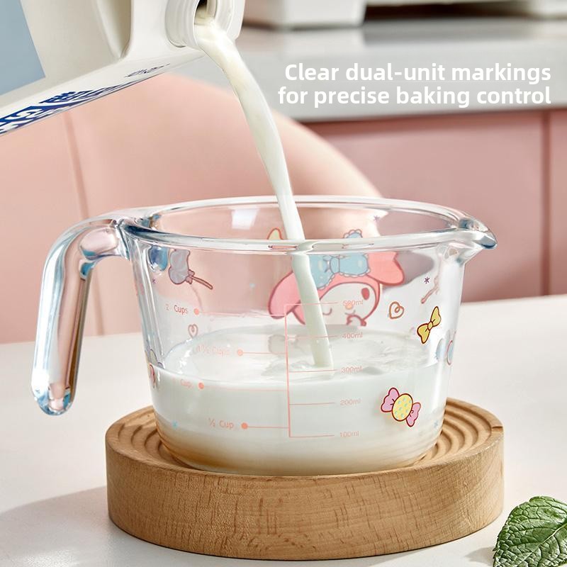 Cute Cartoon Measuring Cup Kaw - Kitchen Glass Baking Set recension och pris