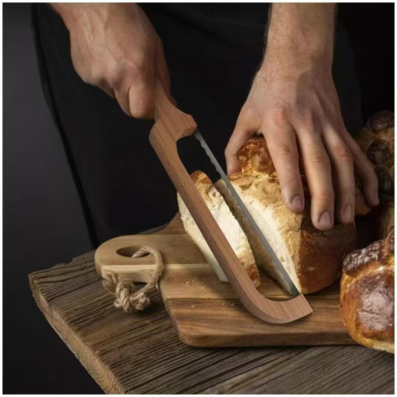 New wooden bread knife toast s - Bread Baking Kitchen Utensils recension och pris