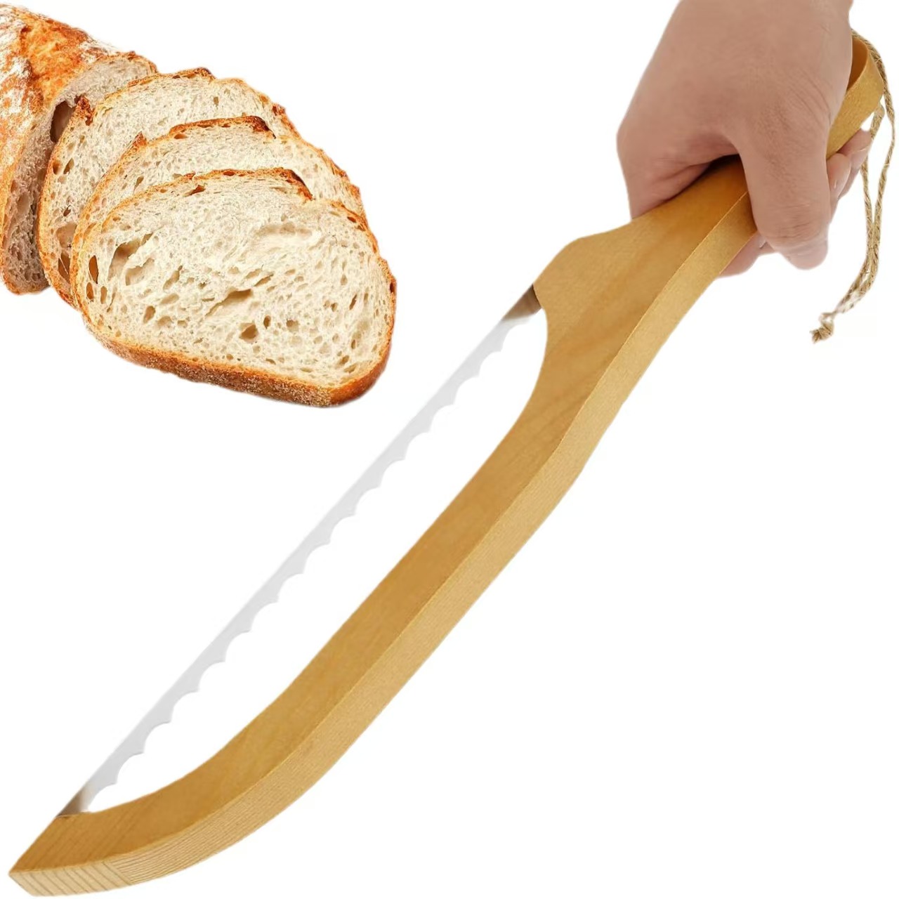 New wooden bread knife toast s - Bread Baking Kitchen Utensils recension och pris