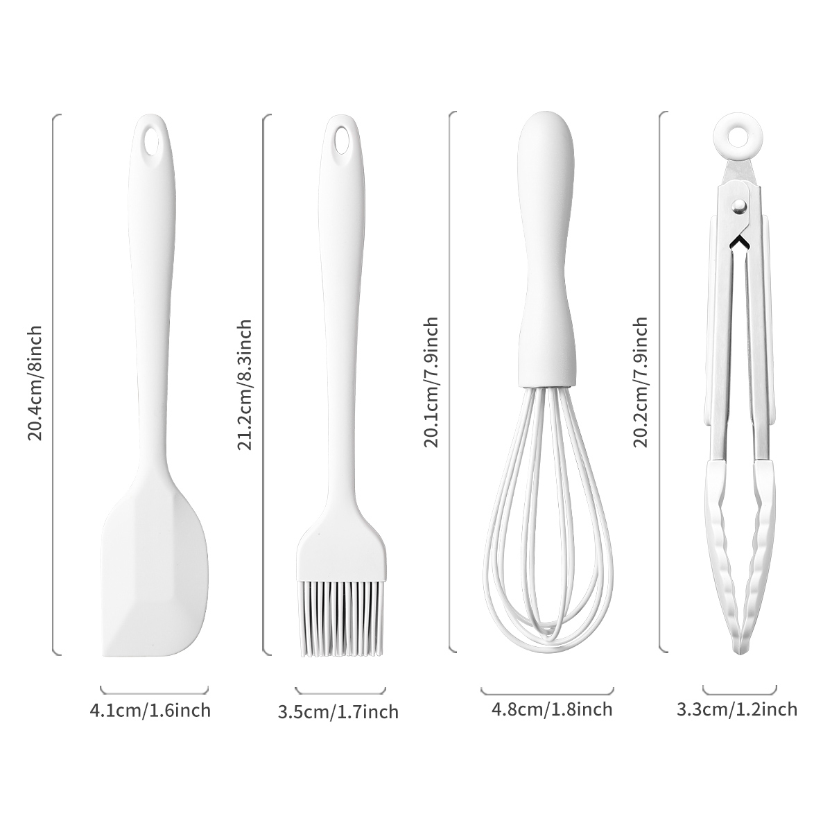 4Pcs/Set Silicone Baking Set C - Pastry Brush Silicone recension och pris