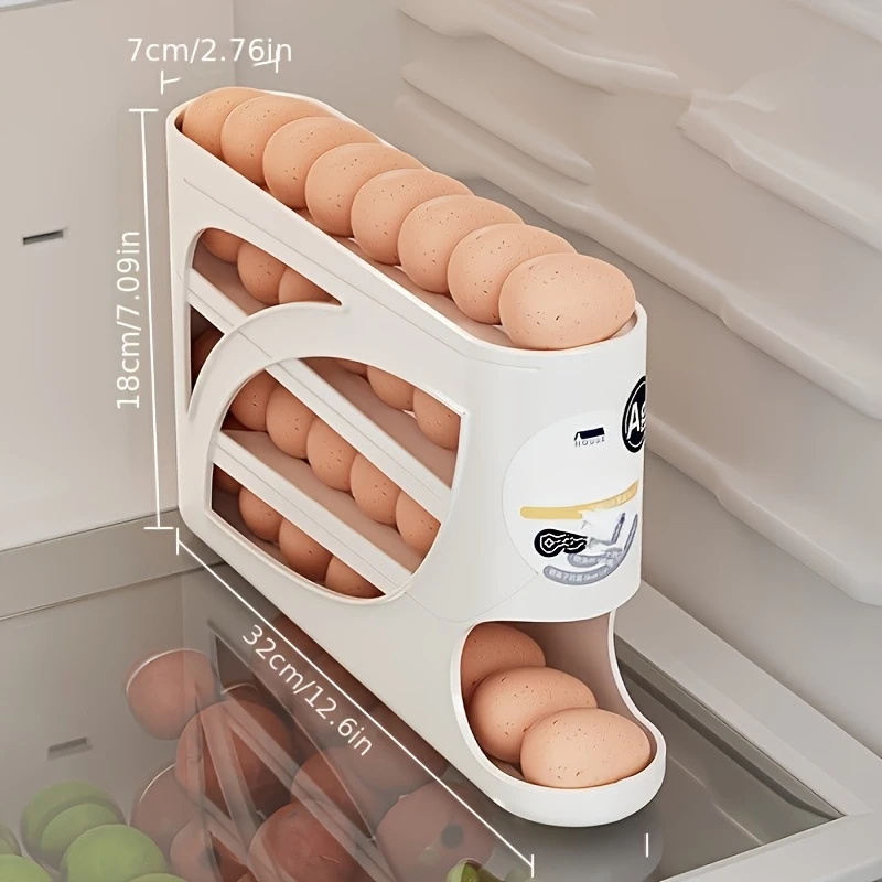 2-4 Tier Rolling Egg Storage C - Kitchen Baking Tray Storage recension och pris