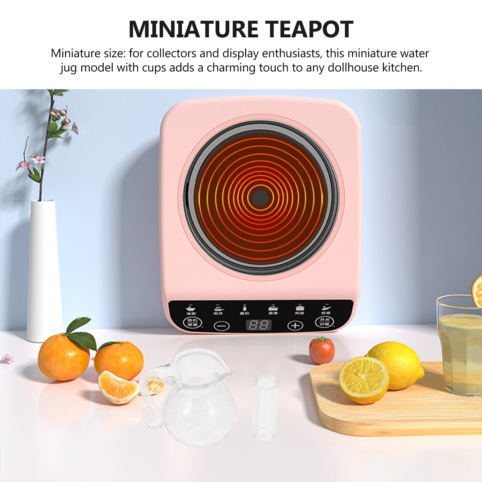 1Set Micro Miniature Kitchen W - Kitchen Glass Baking Set recension och pris