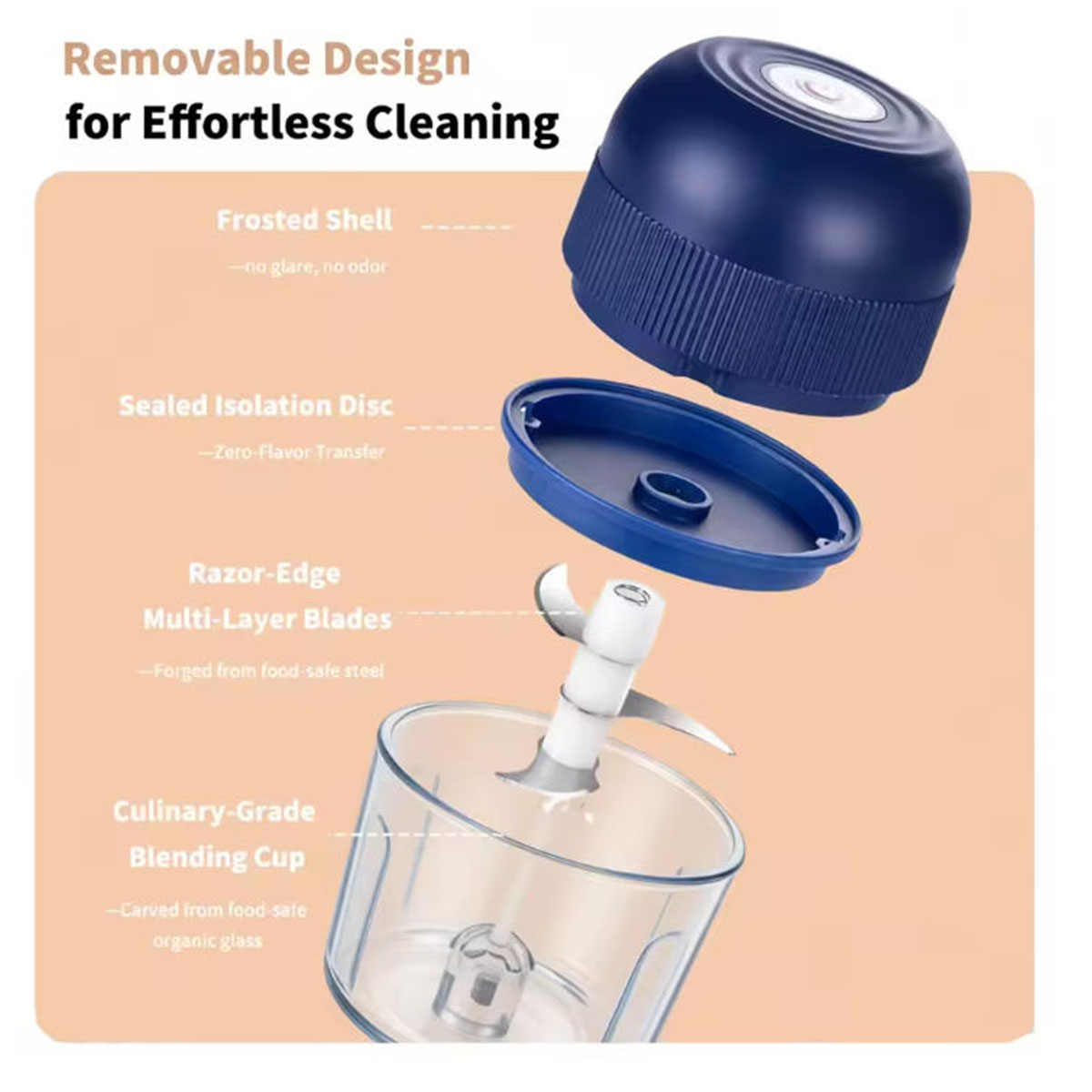 1PC Electric Garlic Chopper Mi - Kitchen Baking Appliances recension och pris